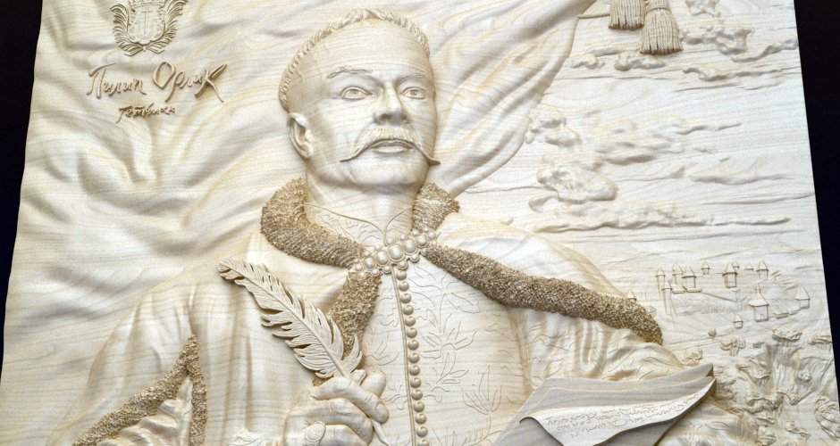 Bas-relief Hetman Pylyp Orlyk model