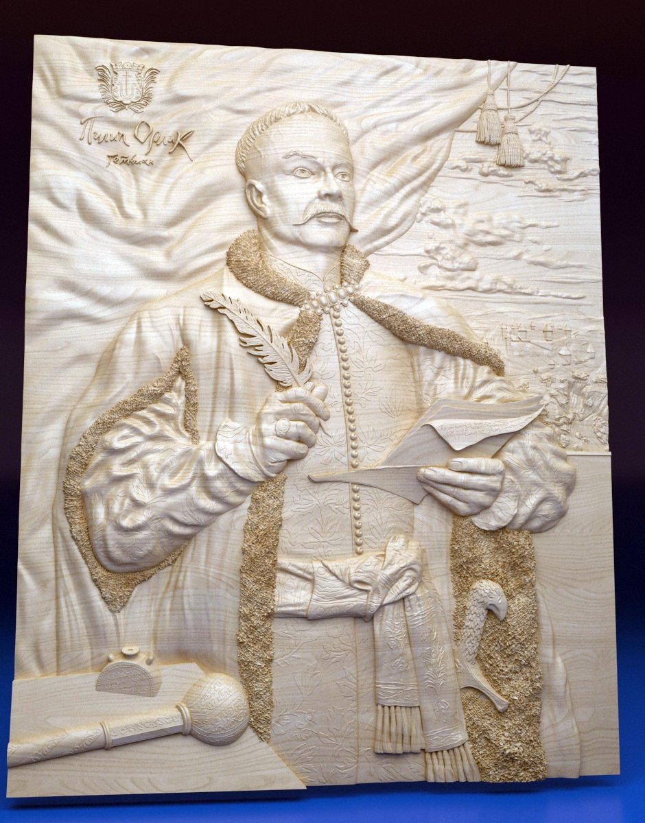 Bas-relief Hetman Pylyp Orlyk