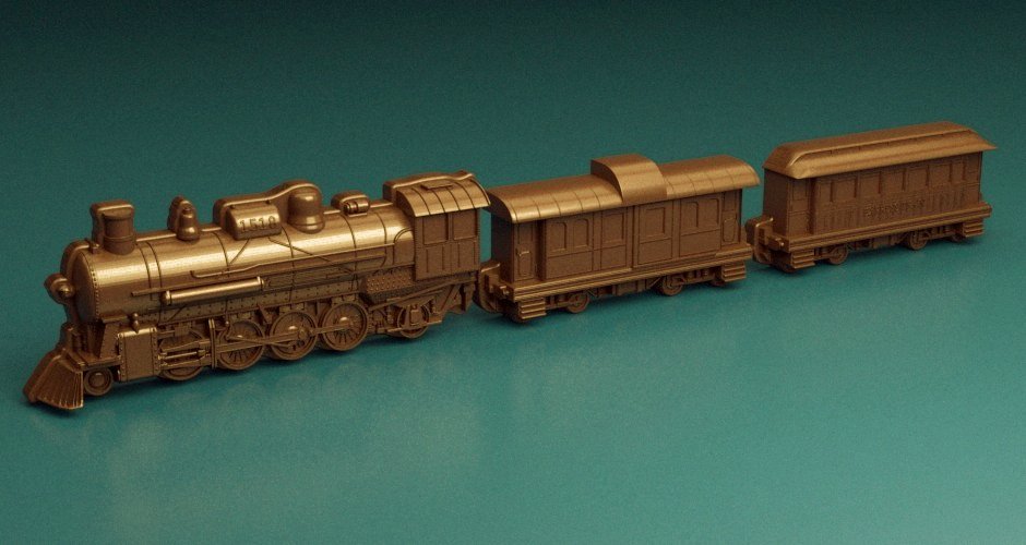 Chocolate train mold 3dmodel - Dreameks